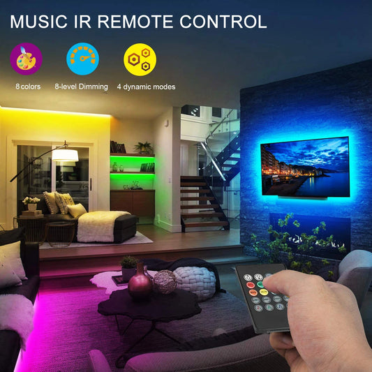 VeXora AuraBeat™ RGB Music Sync LED Strip Light