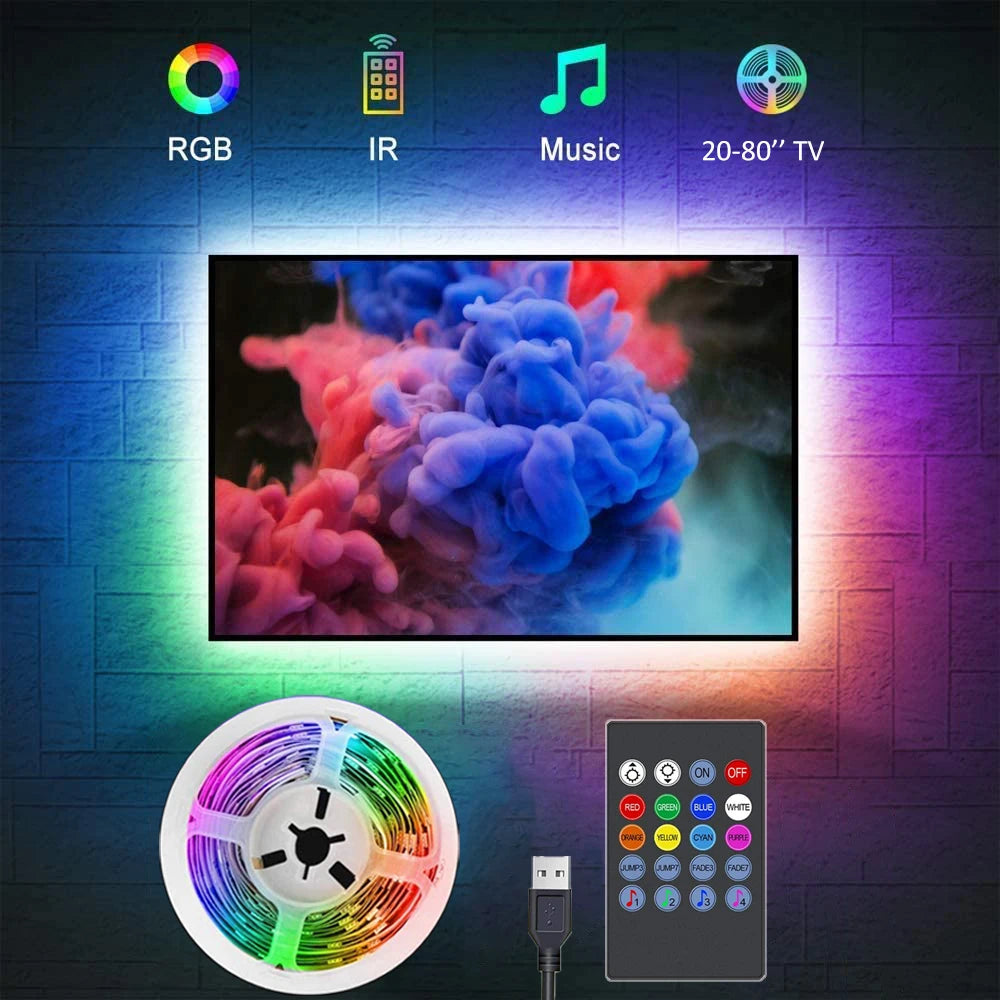 VeXora AuraBeat™ RGB Music Sync LED Strip Light