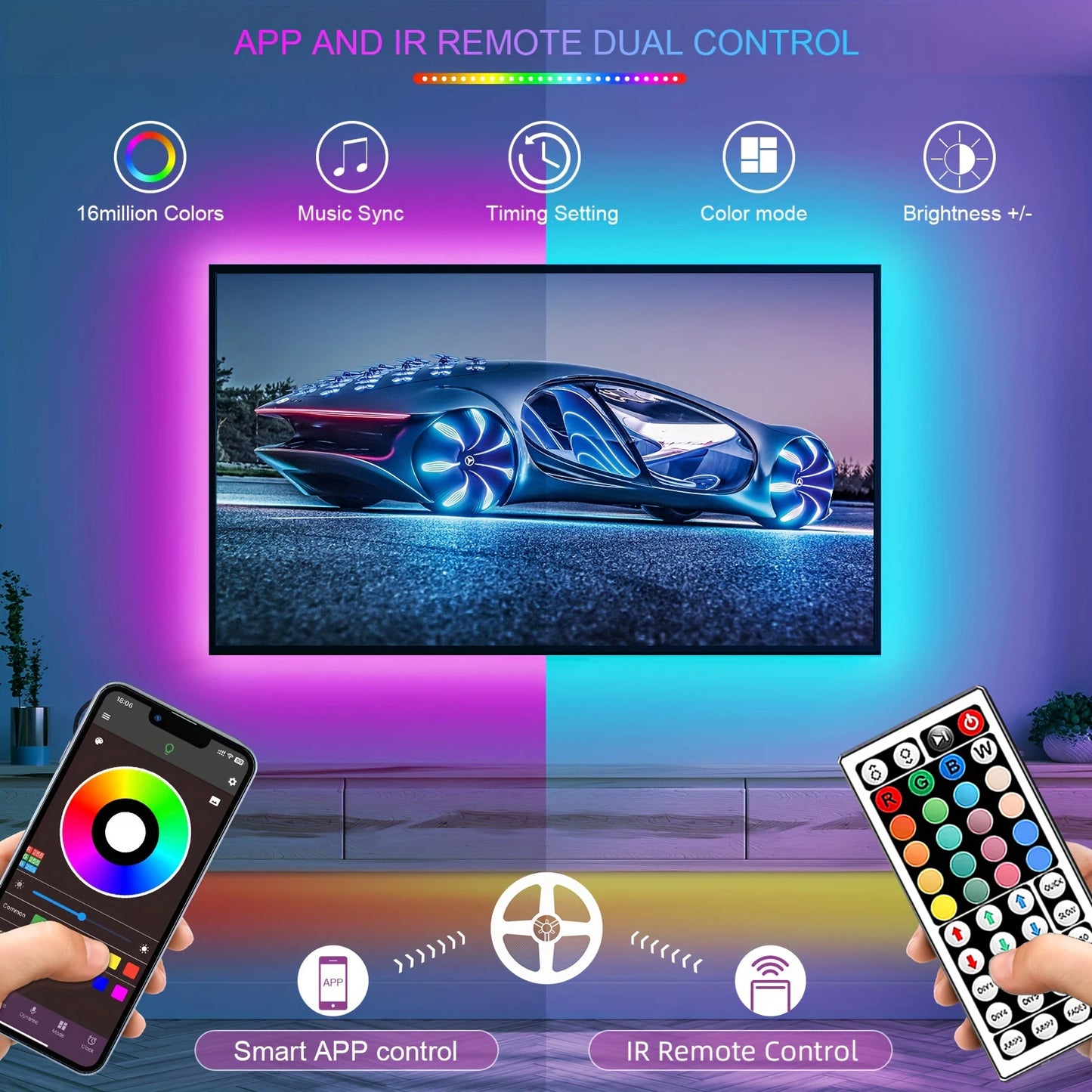 VeXora LumiSync™ RGB Smart LED Strip Light