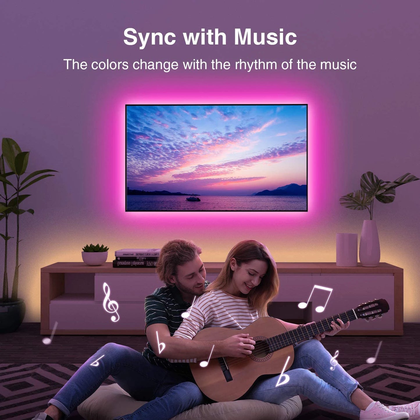 VeXora AuraBeat™ RGB Music Sync LED Strip Light
