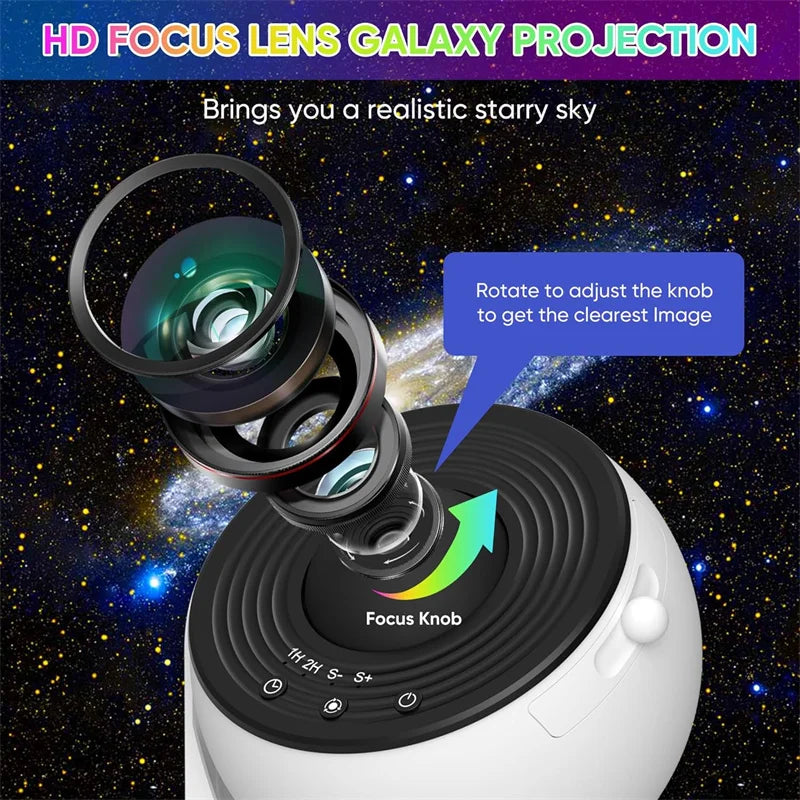 VeXora GalaxyGlow™ 360° Star Projector Lamp