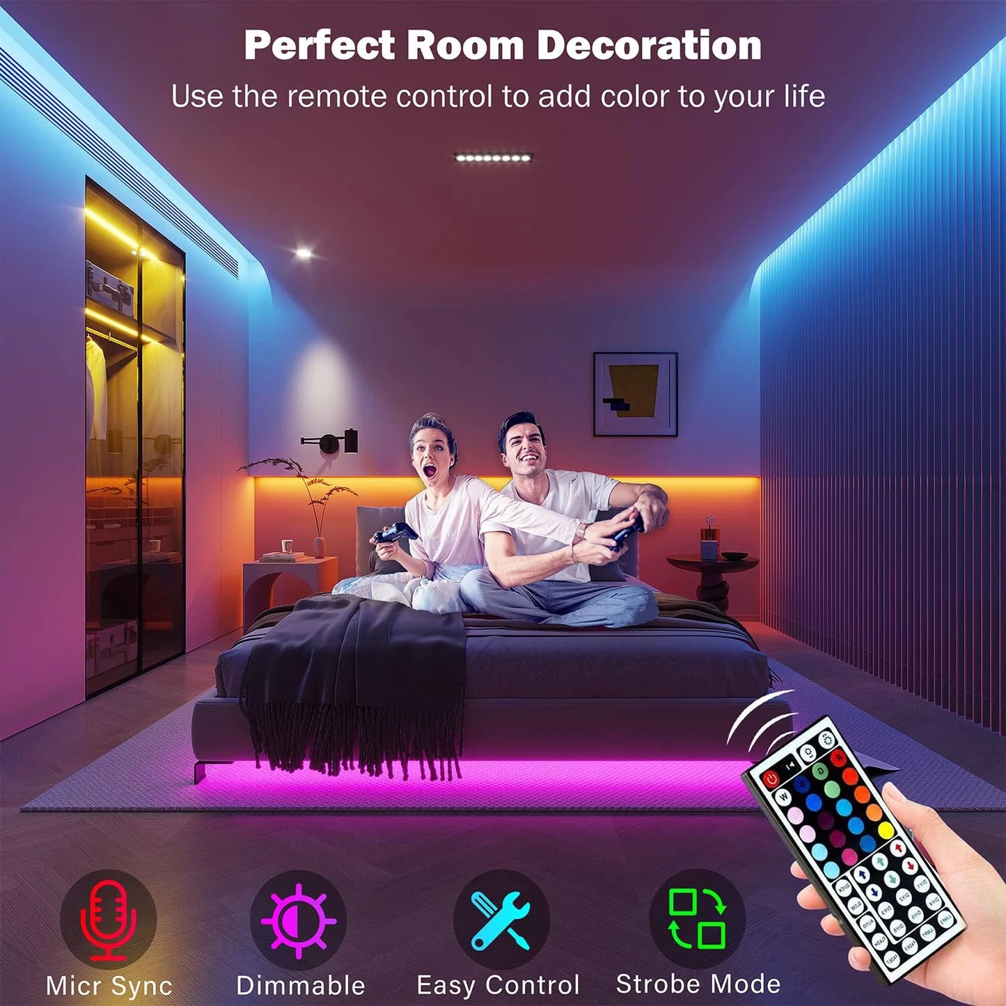 VeXora LumiSync™ RGB Smart LED Strip Light