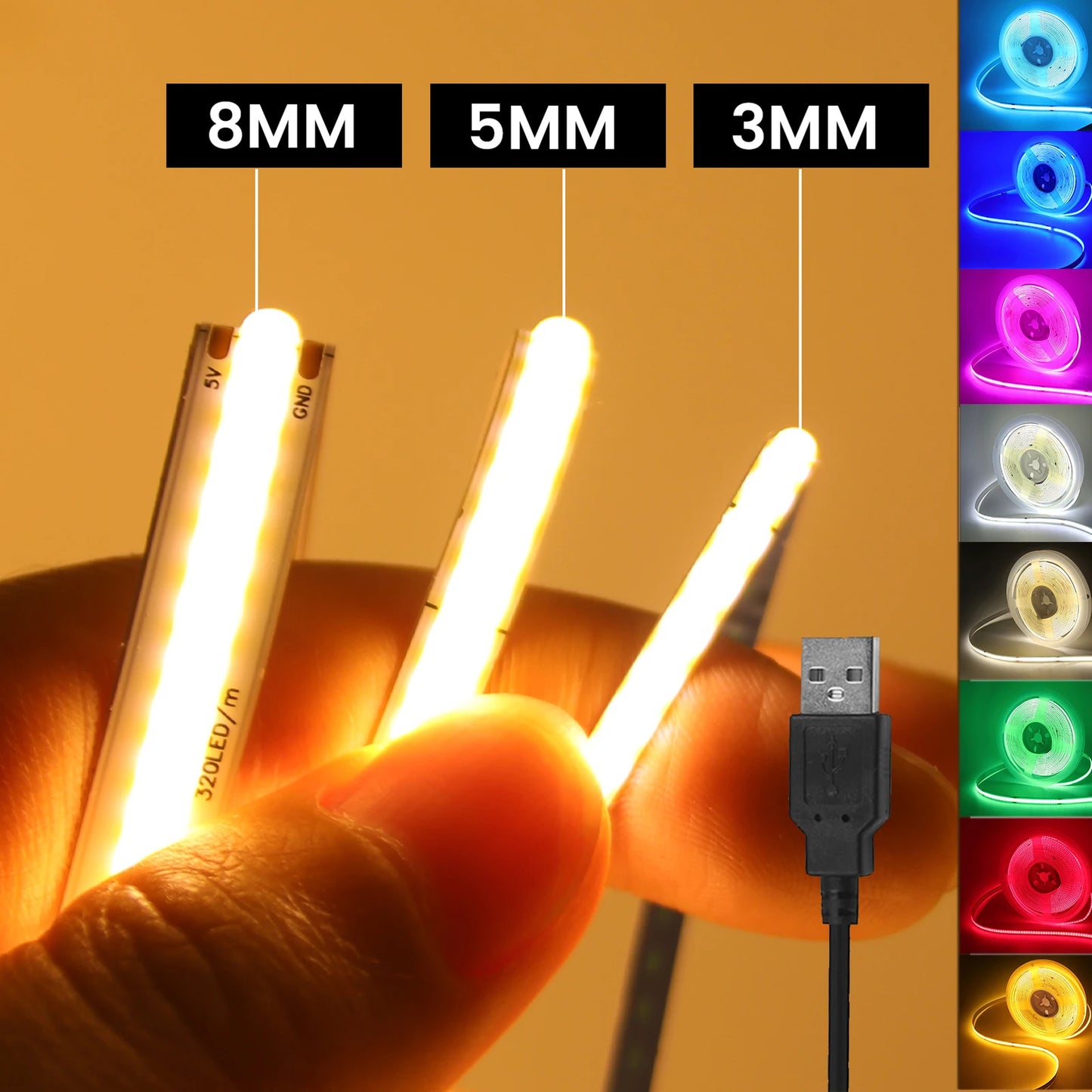 VeXora FlexGlow™ COB LED Strip Light